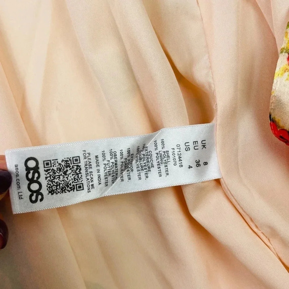 Asos Design Printed Soft Kimono Size 4‎ - Picture 5 of 12